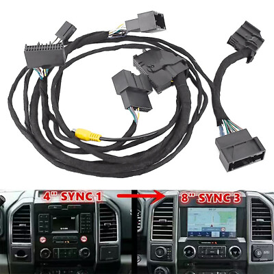 #ad 4quot; TO 8quot; Custom PNP Conversion Power Harness for Ford SYNC 1 to SYNC 2 SYNC 3 $30.03