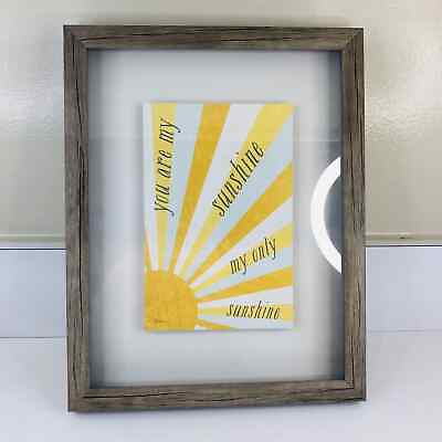 #ad You Are My Sunshine My Only Sunshine Wall Art Glass Framed Typography 11x14 $20.00