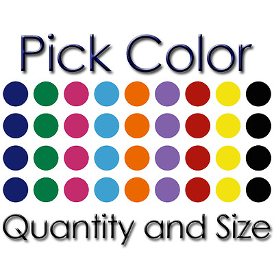 #ad #ad POLKA DOTS PICK COLOR AND SIZE VINYL WALL ROOM DECOR ART DECAL STICKER PD 01 $5.50