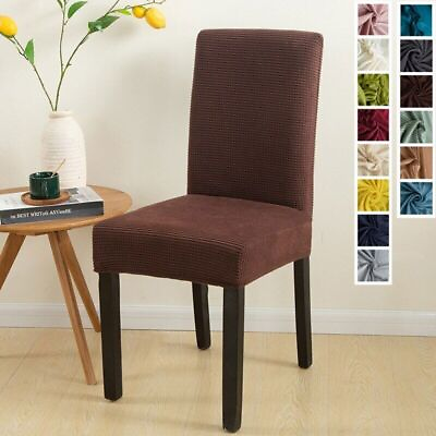 #ad Solid Color Elastic Chair Cover Slipcover Removable for Banquet 1 2 4 6 8 Pcs $77.22