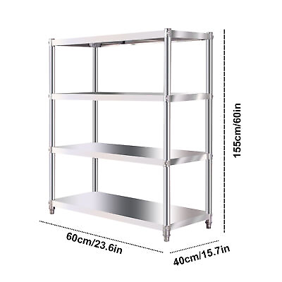 #ad Kitchen Shelves Shelf Rack Stainless Steel Shelving and Organizer Units 4 Tier $105.99