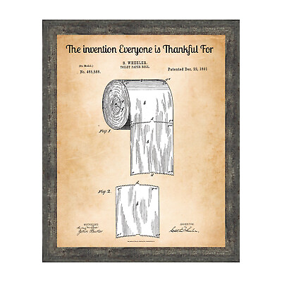 #ad Funny Bathroom Wall Decor The Invention Everyone is Thankful for Toilet Paper $37.99