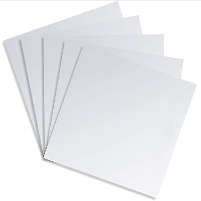 5x Adhesive Flexible Mirror Plastic Sheet Acrylic Tiles for Wall Decor 12 x 12quot; $10.99