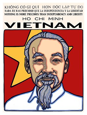 #ad 8193.Portrait of Ho Chi Minh.Viernam.Communist star.POSTER.art wall decor $37.00