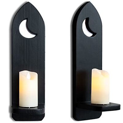 #ad Gothic Candle Holders Sconces Wall Decor Set Of 2 Medieval Decor Wall Mount Farm $33.61