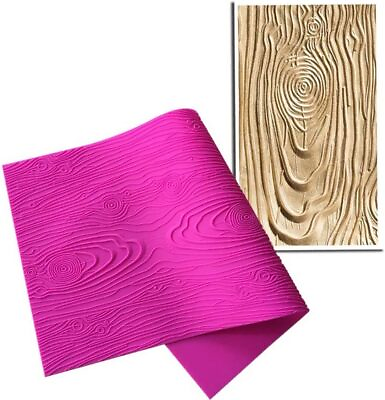#ad AK ART KITCHENWARE Woodgrain Fondant Impression Mat Silicone Cake Lace Mold... $25.97