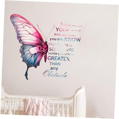 #ad Butterfly Wall DecalsButterfly StickersMotivational StickersPositive Pink $10.31