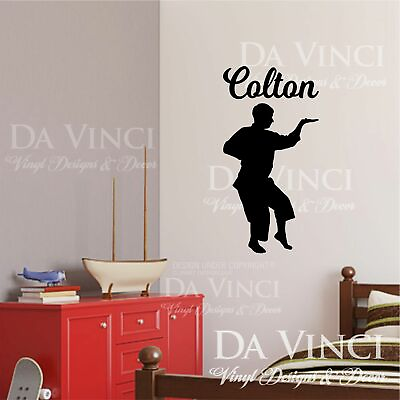 #ad #ad Karate Martial Arts Wall Room Personalized Custom Name Vinyl Sticker C $51.99