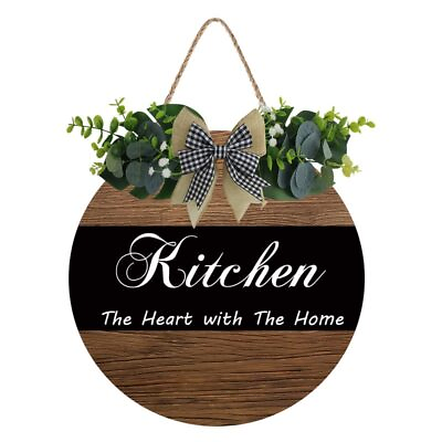 #ad Kitchen Sign Wall Decor Home Listing Rustic Wooden Sign Rustic Wooden Kitchen... $24.28