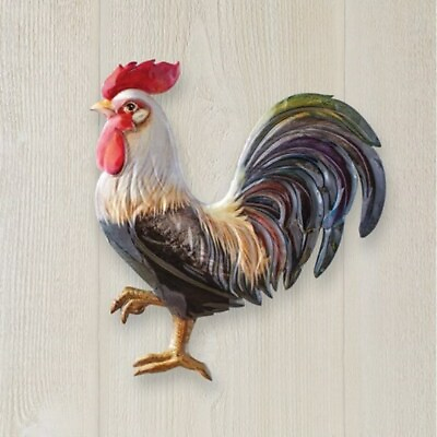 #ad Rustic Colored ROOSTER LEFT FACING. Country Farm Barn wall decor $19.99