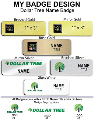 #ad #ad Dollar Tree Employee Name Badge $8.49