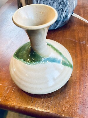 #ad Vintage Toyo Japanese Pottery Mid Century Modern Modernist Bud Vase Pot $44.00