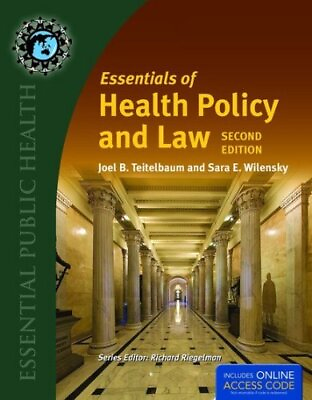 #ad ESSENTIALS OF HEALTH POLICY AND LAW: WITH 2015 ANNUAL By Joel B. NEW $16.95