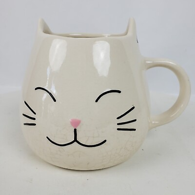 #ad Vintage Style World Market Kitty Cat Coffee Mug Cup BIG Kitchen amp; Bar $11.00
