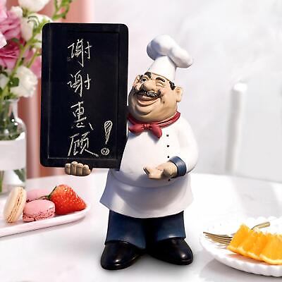 #ad Chef Decor Statue Chef Figurine for Tabletop Counter $66.00