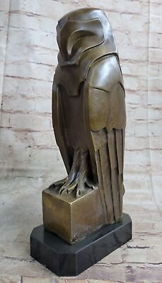 #ad Gorgeous Art Nouveau Deco Austrian Bronze Numbered Owl Artwork Sculpture Dali NR $234.50