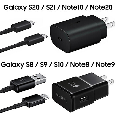 OEM Fast USB Wall Charger Power Adapter Cable for Samsung Galaxy S10 S20 Note LG $10.99