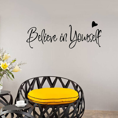 #ad Wall Decals for Bedroom Letter Inspirational Sticker Mural Detachable $5.75