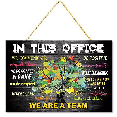 #ad Inspirational Wall Art for Office In This Office We Are A Team Office Dec... $18.64