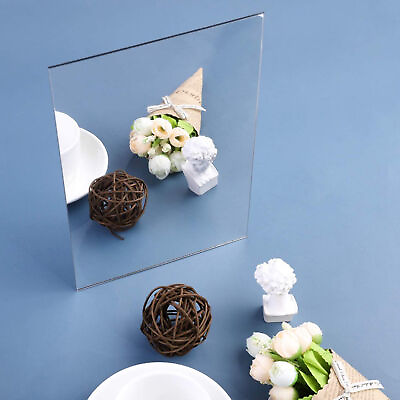 #ad Square Shape Bathroom Living Room Home Mirror Sticker Home Mirror DIY Art $7.53