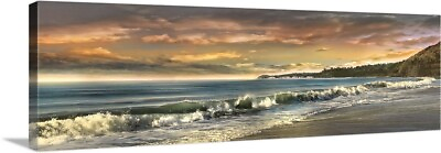 #ad Warm Sunset Canvas Wall Art Print Coastal Home Decor $74.99