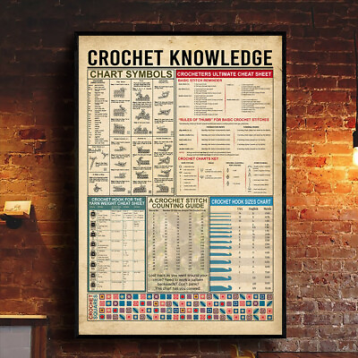 #ad #ad Crochet Knowledge Crocheting Craft Crafting DIY Canvas $71.30