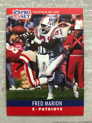 #ad #ad 1990 Pro Set FRED MARION Visible Hanging Belt NFL Football Error REPRINT Card $2.95
