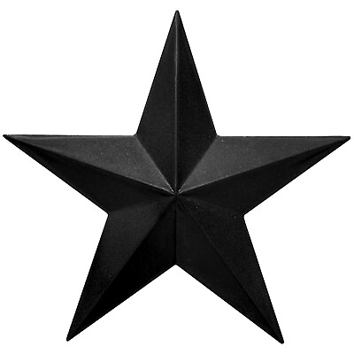 #ad Black Rustic Dimensional Barn Star 11quot; Country Farmhouse Home Decoration $30.97
