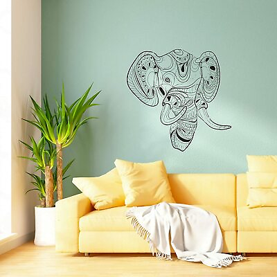 #ad Aztec Pattern Elephant Animal Wall Art Stickers for Kids Home Room Decals $14.00