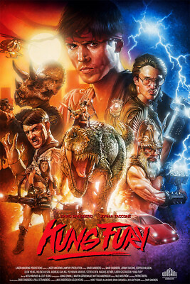 #ad Kung Fury Movie Action Comedy Print Canvas Wall Art Home POSTER 20x30 $23.99