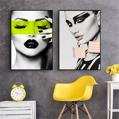 ModernLady Picture Canvas Art Printed Poster Wall Living Room Decor Unframed C $4.38