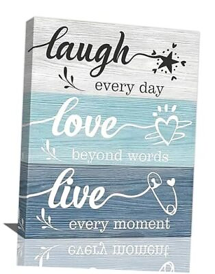 #ad Love Live Wall Art Inspirational Quotes Pictures Wall Decor 12quot;x16quot; Laugh $33.58