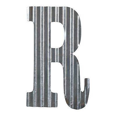 #ad 12quot; Metal Letter Wall Decor Galvanized Steel Numbers Rustic Hanging Decor... $19.68