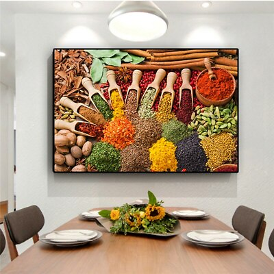 #ad Kitchen Food Oil Painting on Canvas Posters and Prints Wall Art Pictures $10.90