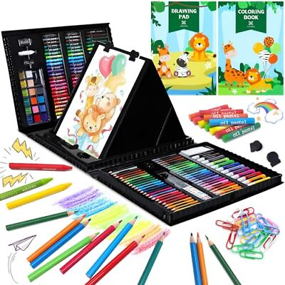 #ad Art Supplies Kit 276 PCS Art Set for Kids Art Kits Art Drawing Kit Green $36.44
