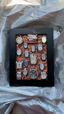 #ad Watch Faces Abstract Art. Home Wall Decor. Wallhanging. Whimsical. $25.00