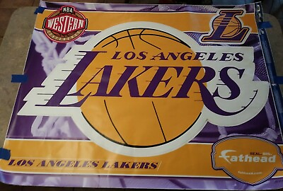 #ad #ad Rare 2007 LA LAKERS NBA Fathead Vinyl Wall Decal Set 50quot;x 31quot; Has Blemishes $59.99