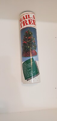 #ad #ad Vintage TREE IN A TUBE 12quot; Tall Mail A Christmas Tree $25.00
